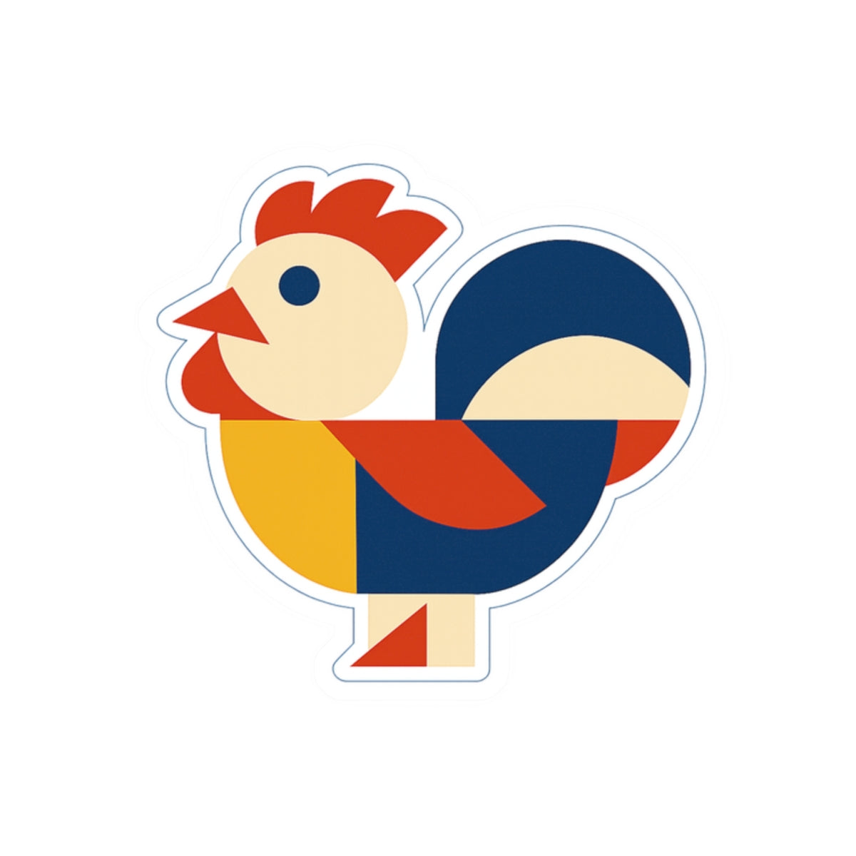 Bauhaus Rooster Sticker