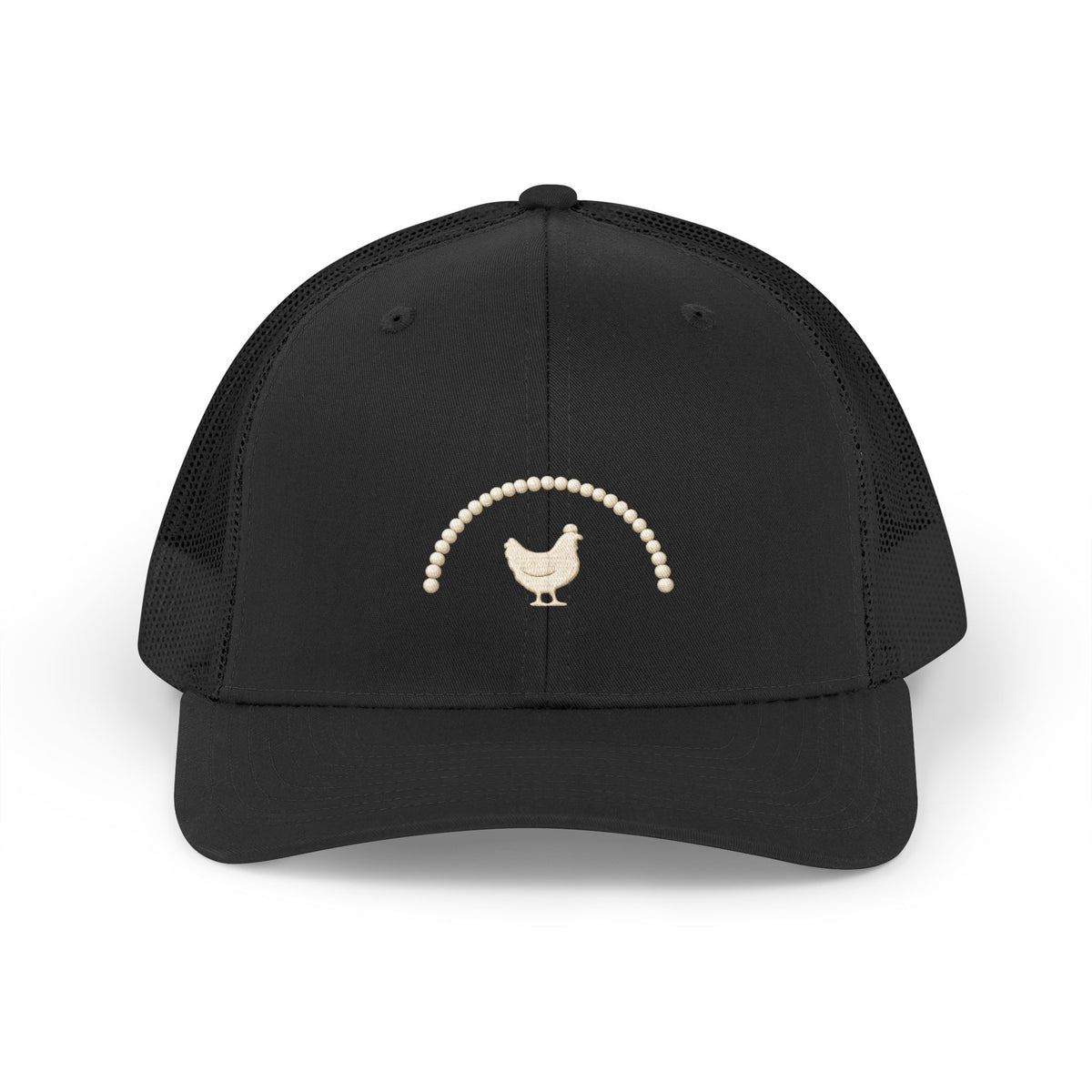 Hen with Pearls — Retro Trucker Hat