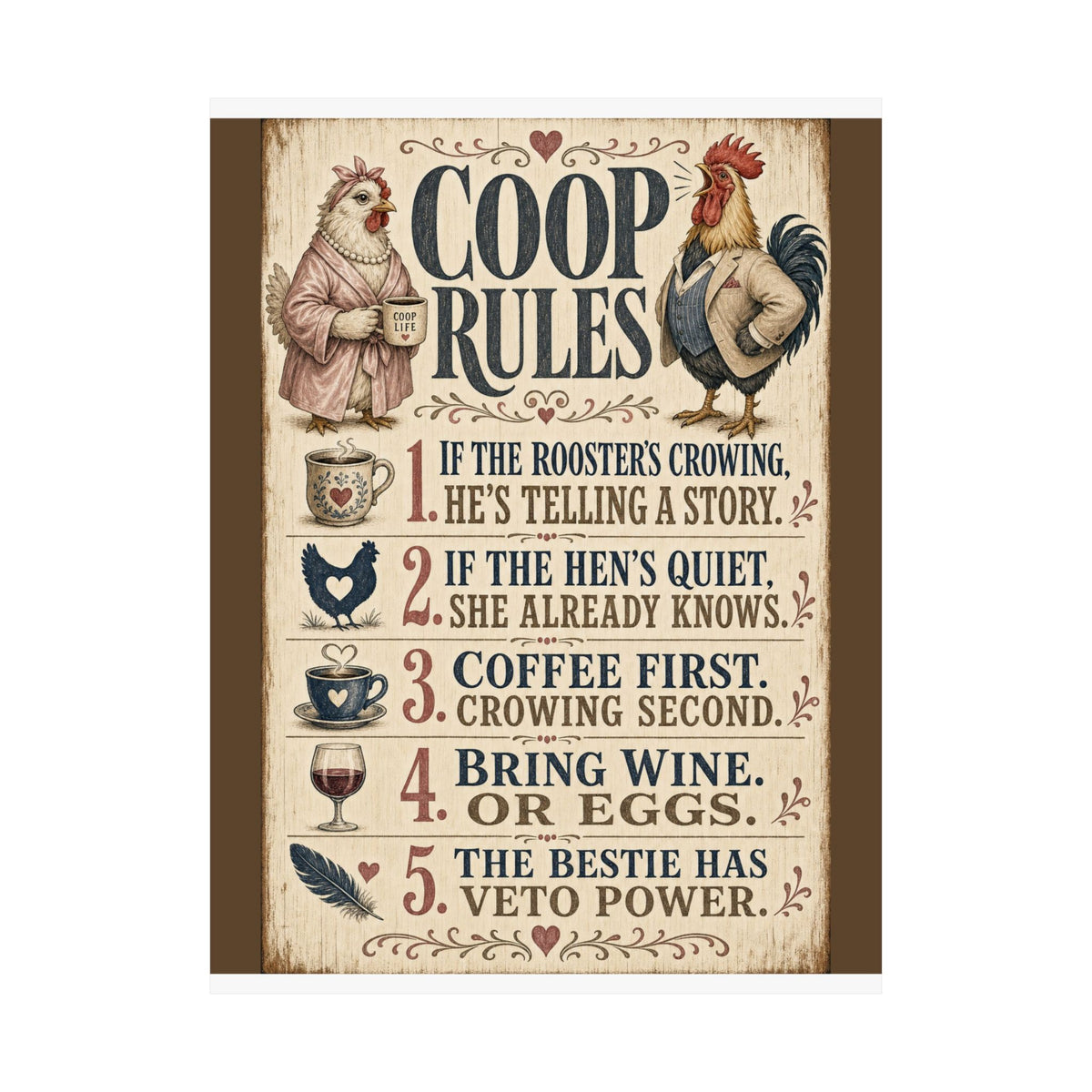 Coop Rules — Matte Poster