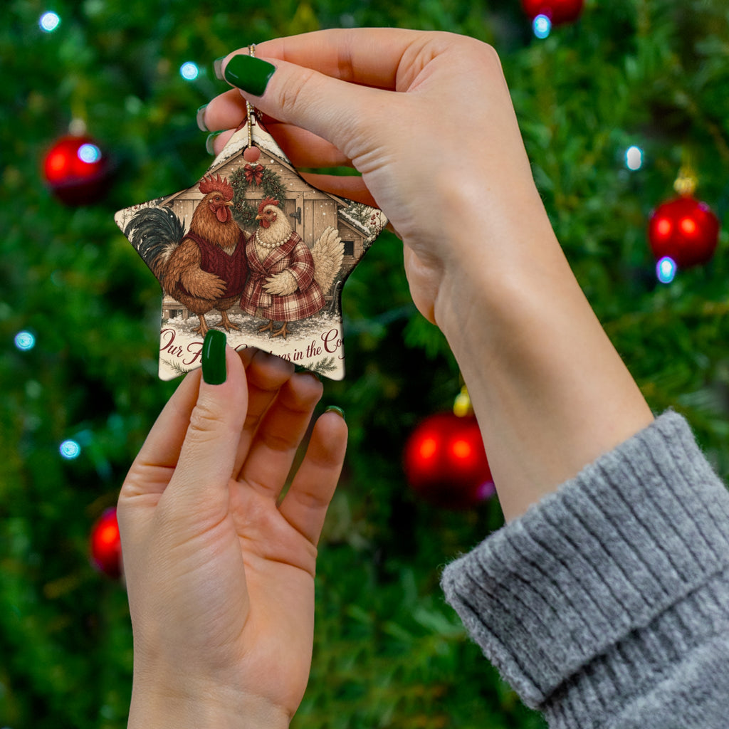 Our First Christmas in the Coop — Ceramic Ornament