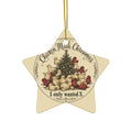 Chicken Math Christmas — Ceramic Ornament