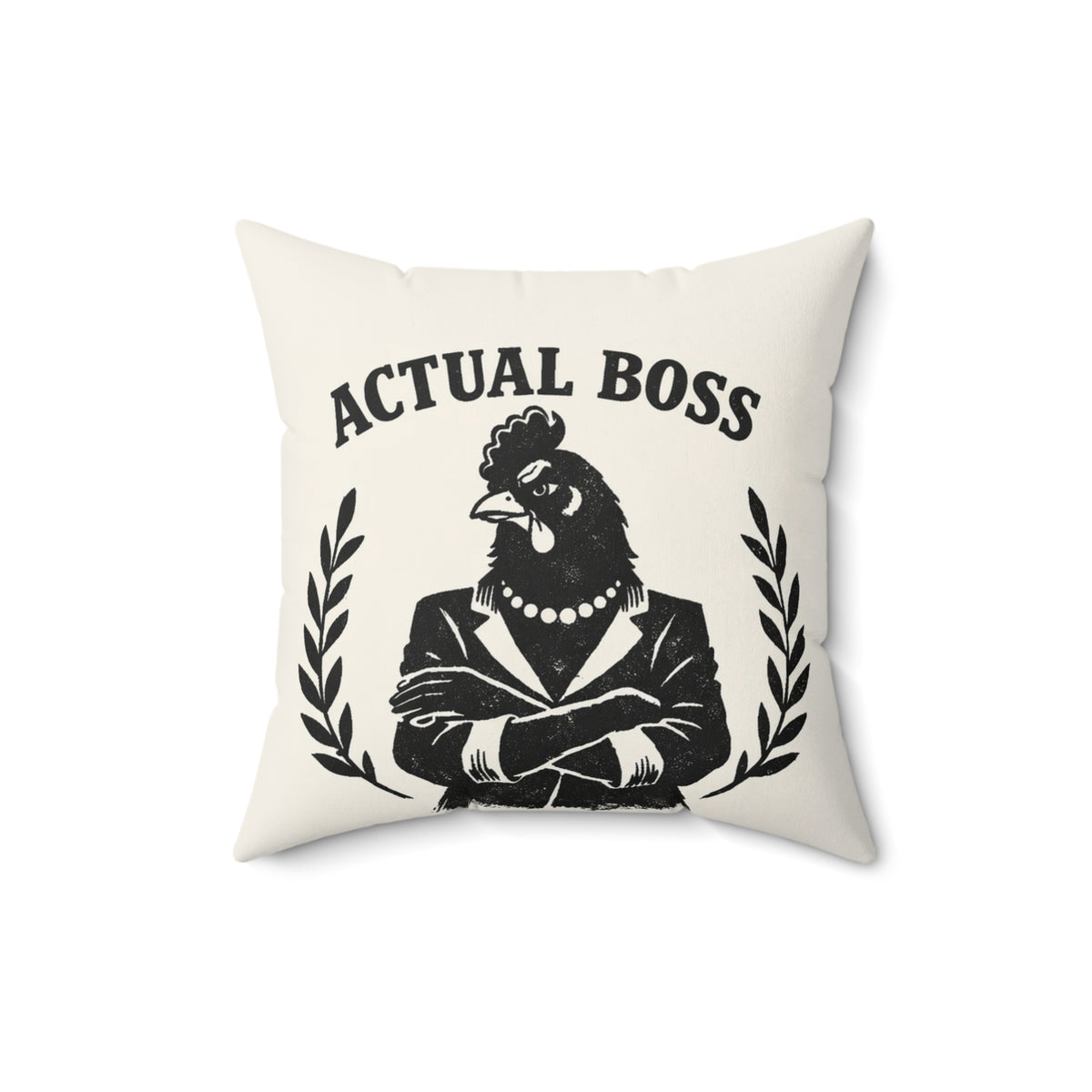 Chief Crower + Actual Boss — Throw Pillow
