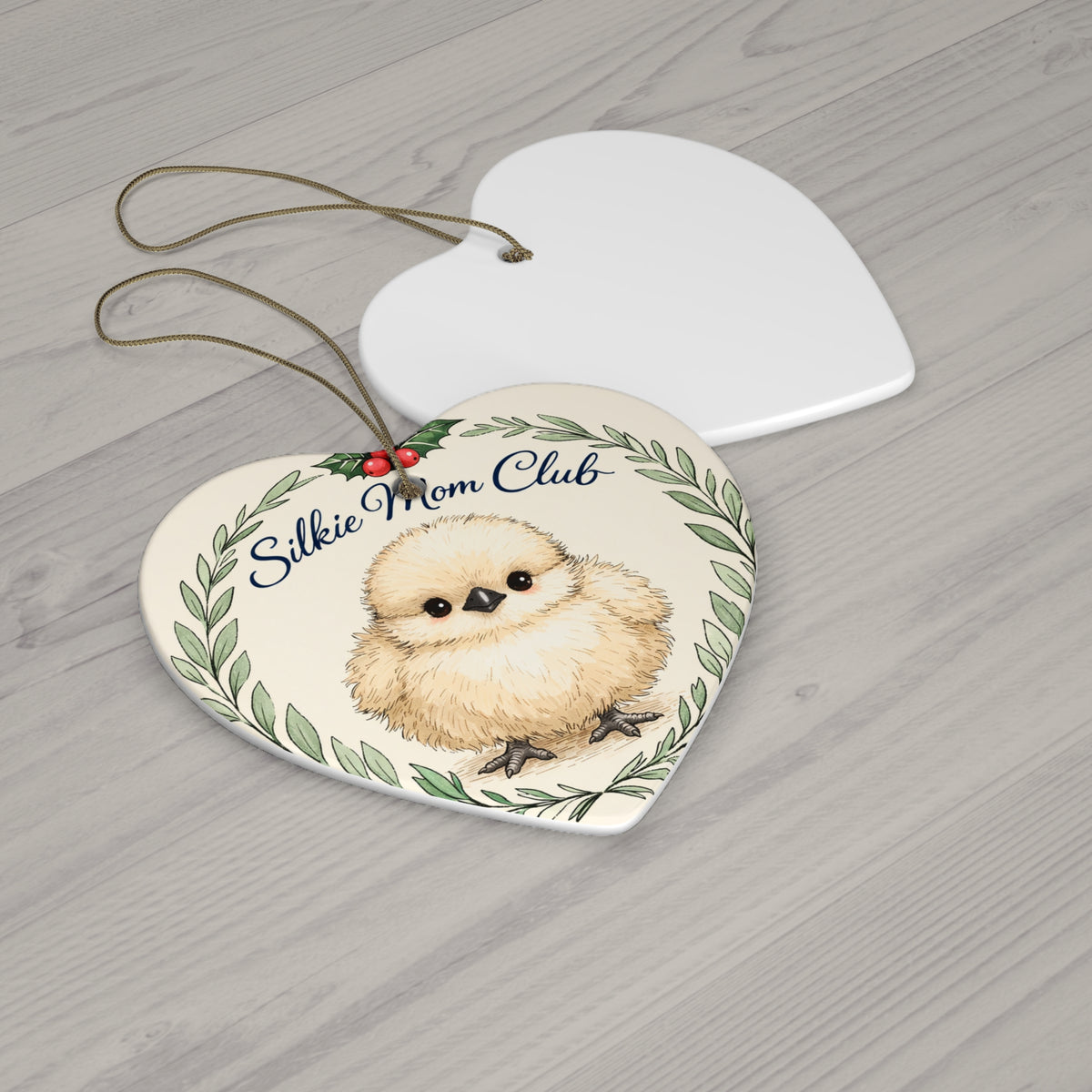 Silkie Mom Club — Ceramic Ornament