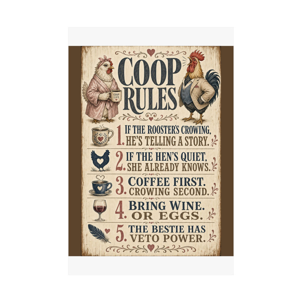 Coop Rules — Matte Poster