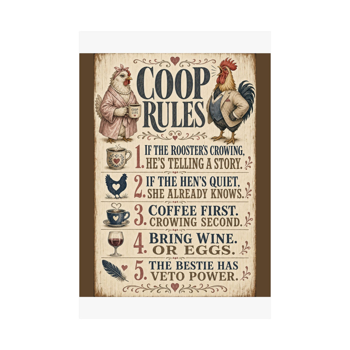 Coop Rules — Matte Poster