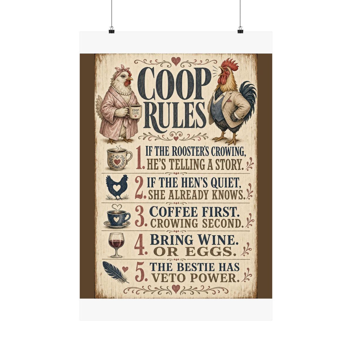 Coop Rules — Matte Poster