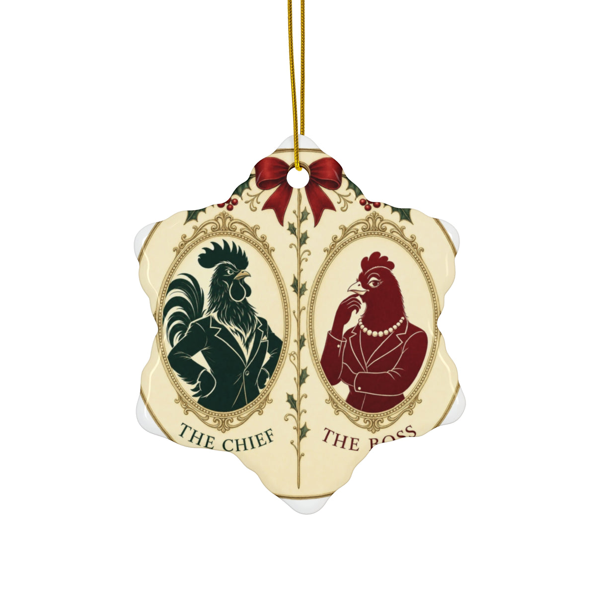 The Chief & The Boss — Ornament Pair