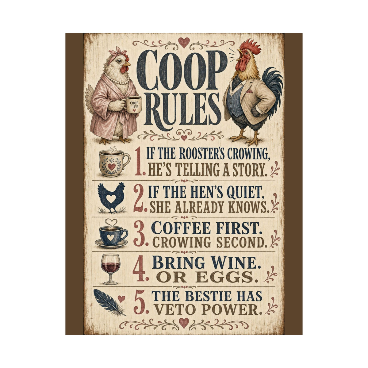 Coop Rules — Matte Poster