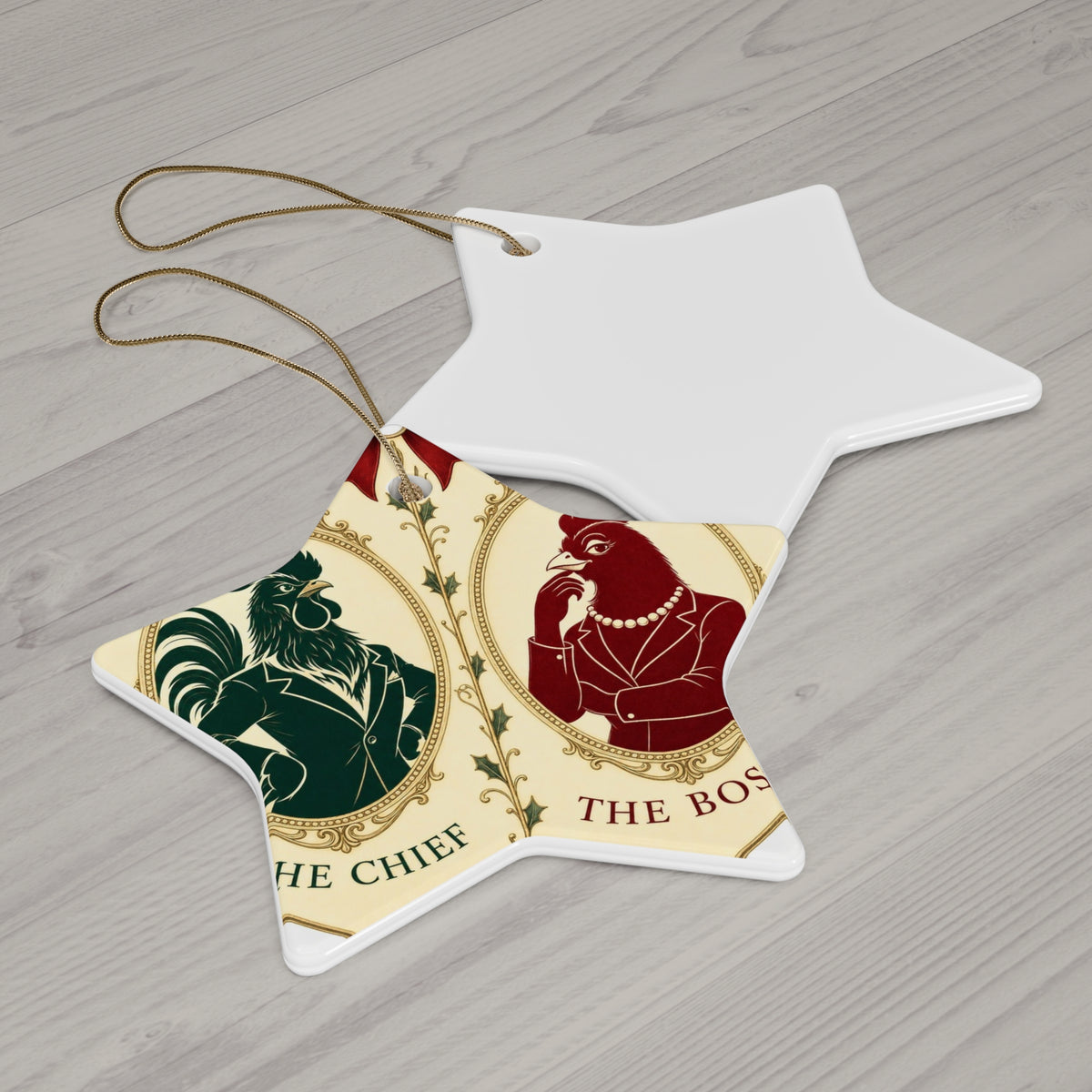 The Chief & The Boss — Ornament Pair