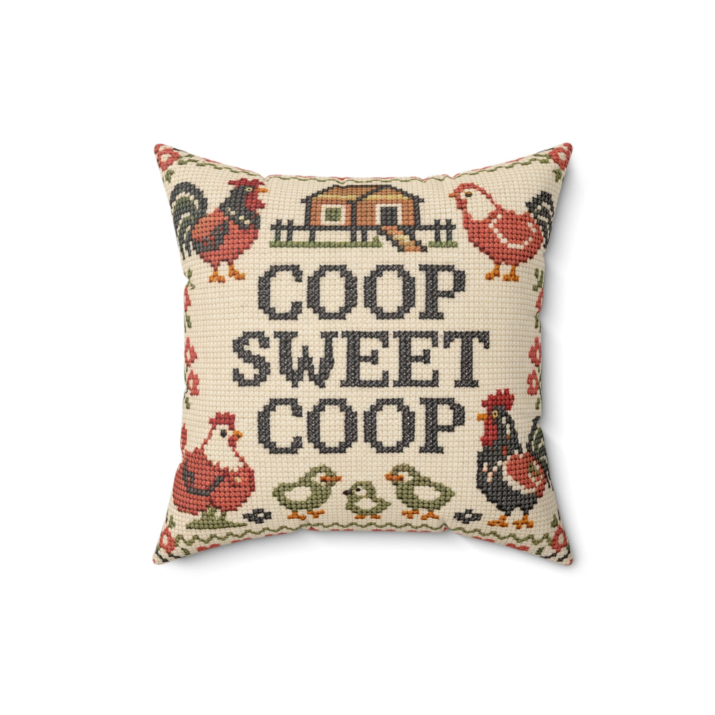 Coop Sweet Coop — Throw Pillow