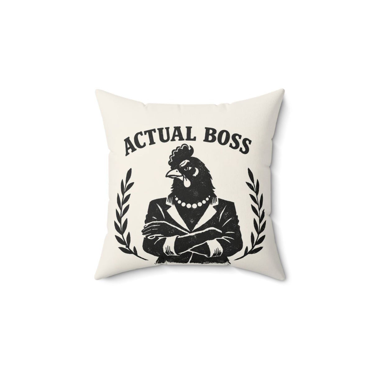 Chief Crower + Actual Boss — Throw Pillow