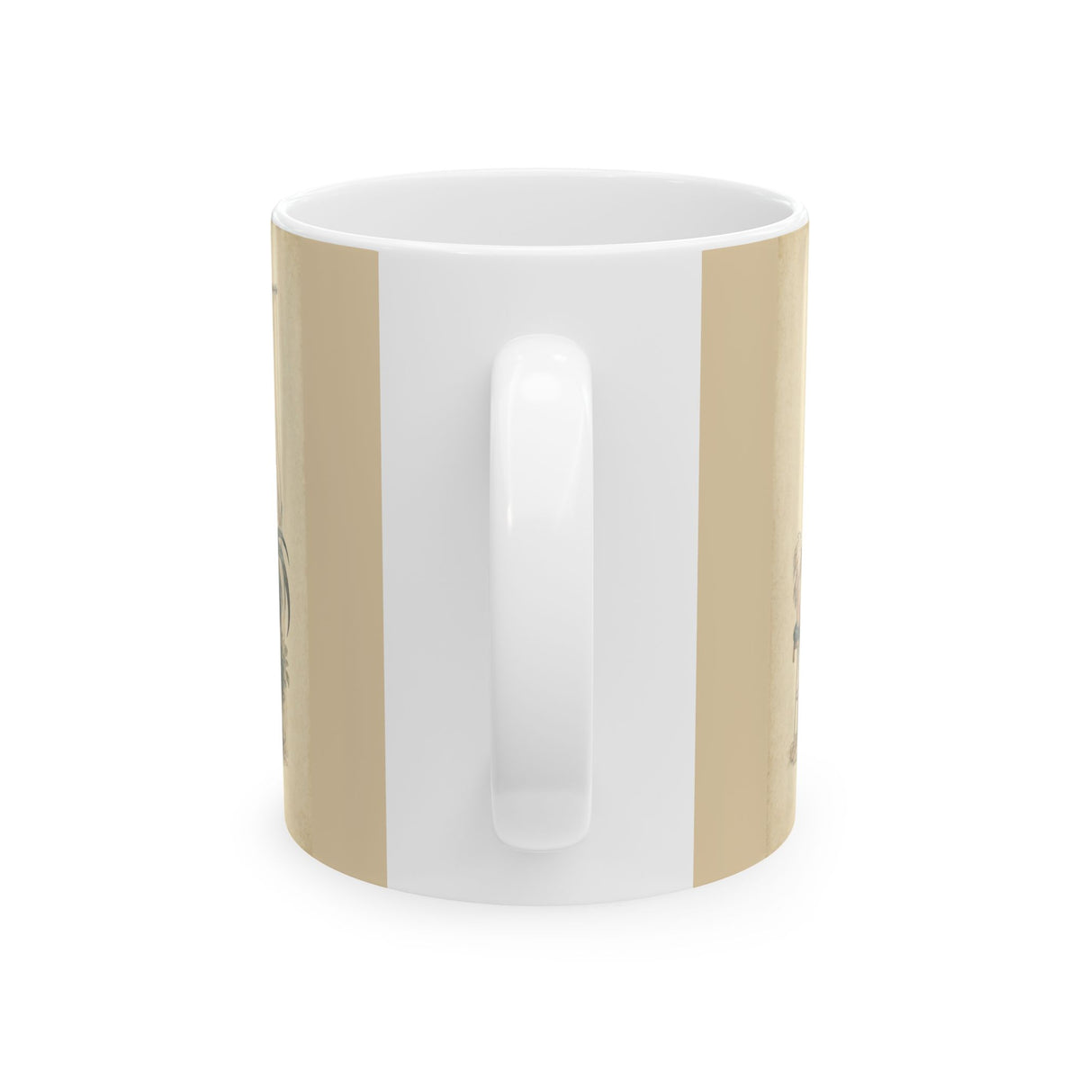 He Crows. I Coffee. We Manage. — Ceramic Mug