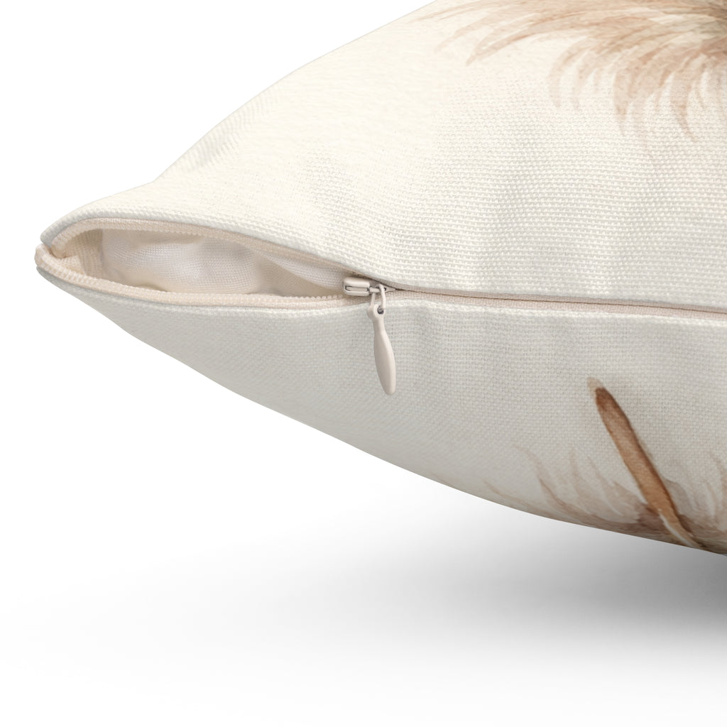 Feather Watercolor — Throw Pillow