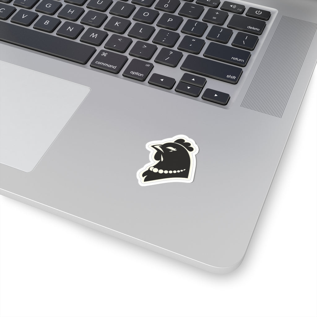 Hen with Pearls Head Icon Sticker