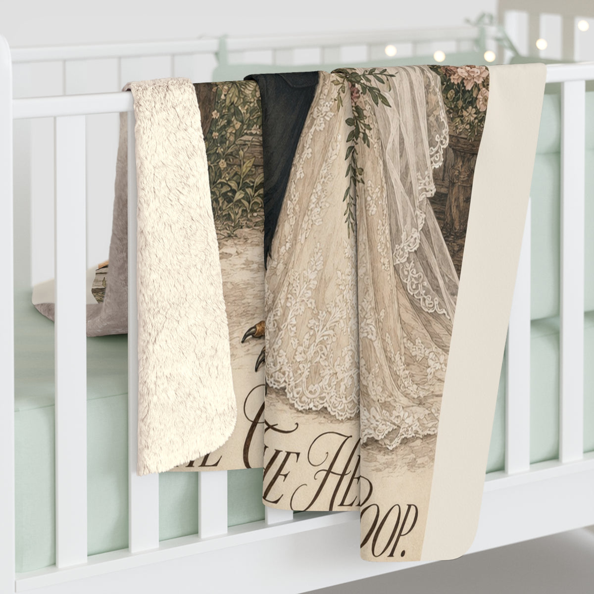 The Cock. The Hen. The Coop. — Wedding Sherpa Blanket