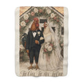 The Cock. The Hen. The Coop. — Wedding Sherpa Blanket