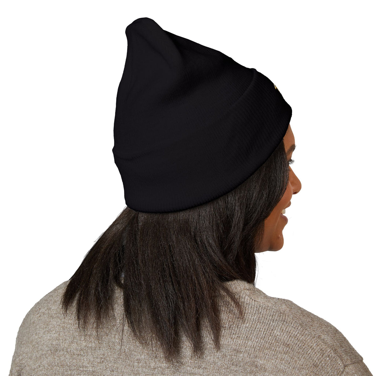 Hen with Pearls — Cuffed Beanie
