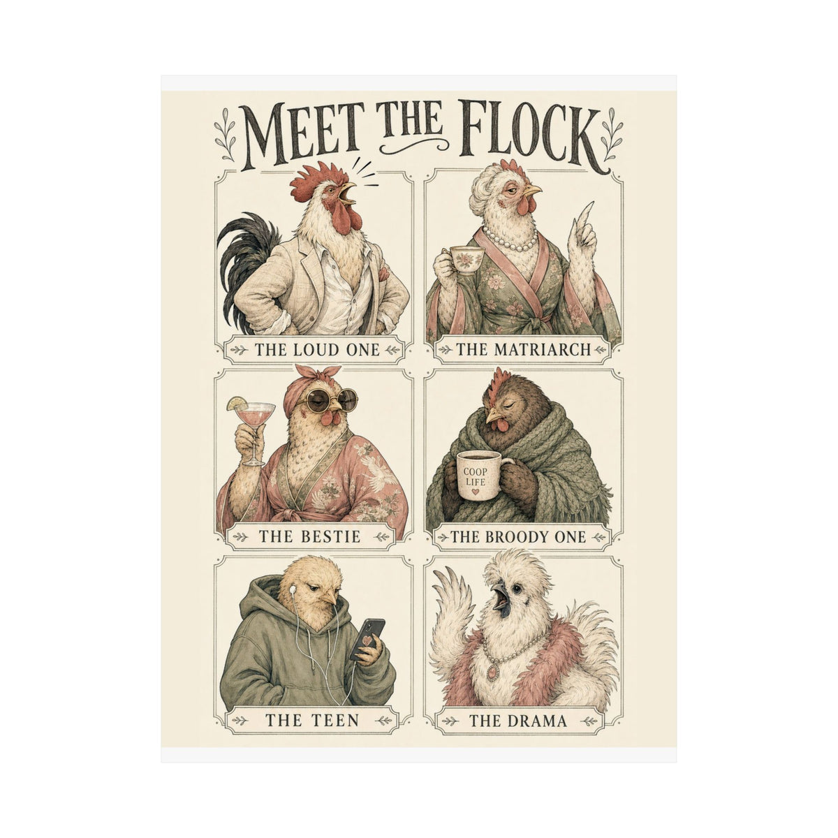 Meet the Flock — Matte Poster