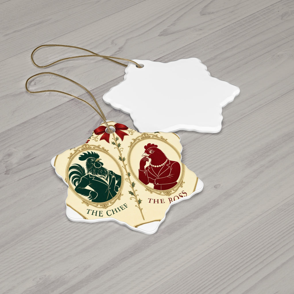 The Chief & The Boss — Ornament Pair