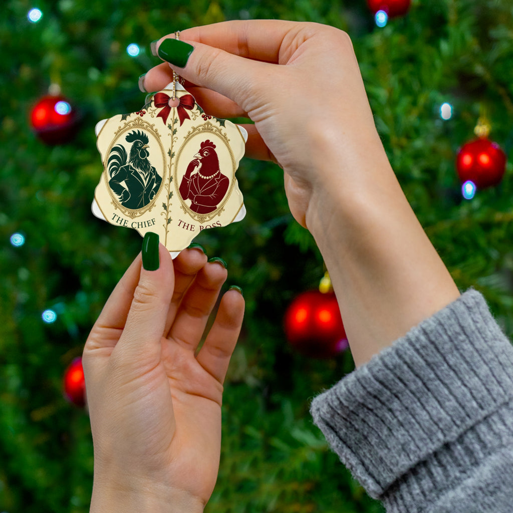 The Chief & The Boss — Ornament Pair
