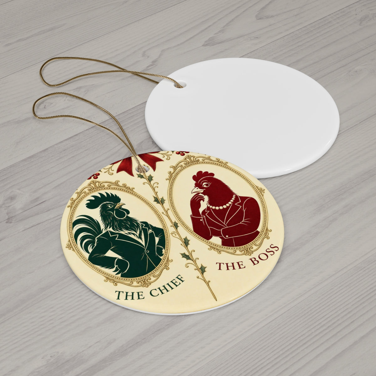 The Chief & The Boss — Ornament Pair