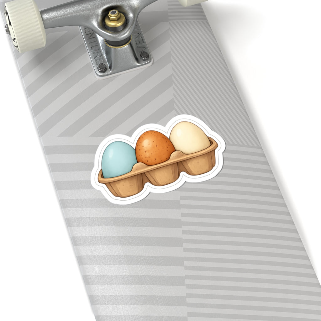 Egg Carton Trio Sticker