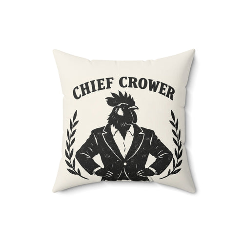 Chief Crower + Actual Boss — Throw Pillow