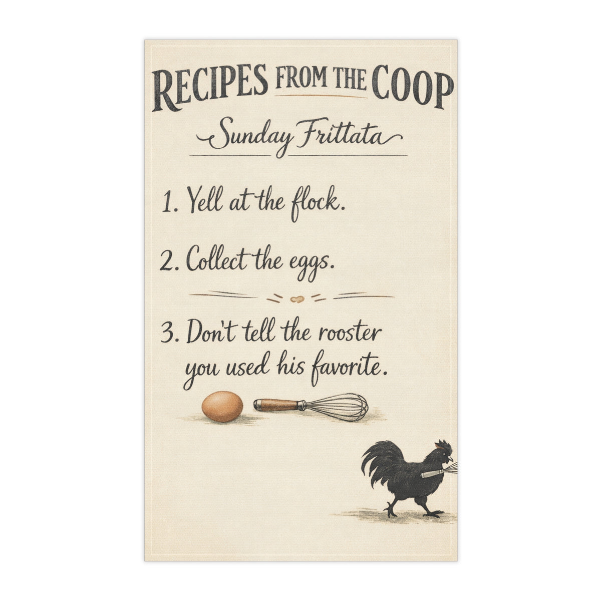 Recipes from the Coop — Tea Towel