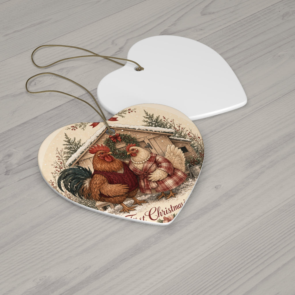Our First Christmas in the Coop — Ceramic Ornament