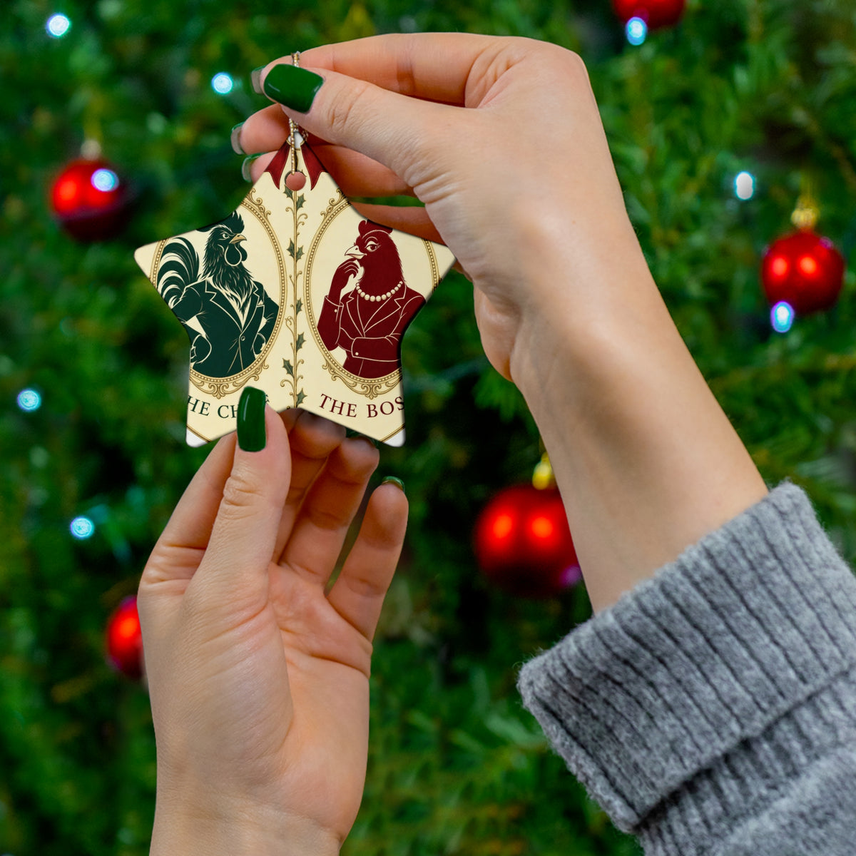 The Chief & The Boss — Ornament Pair