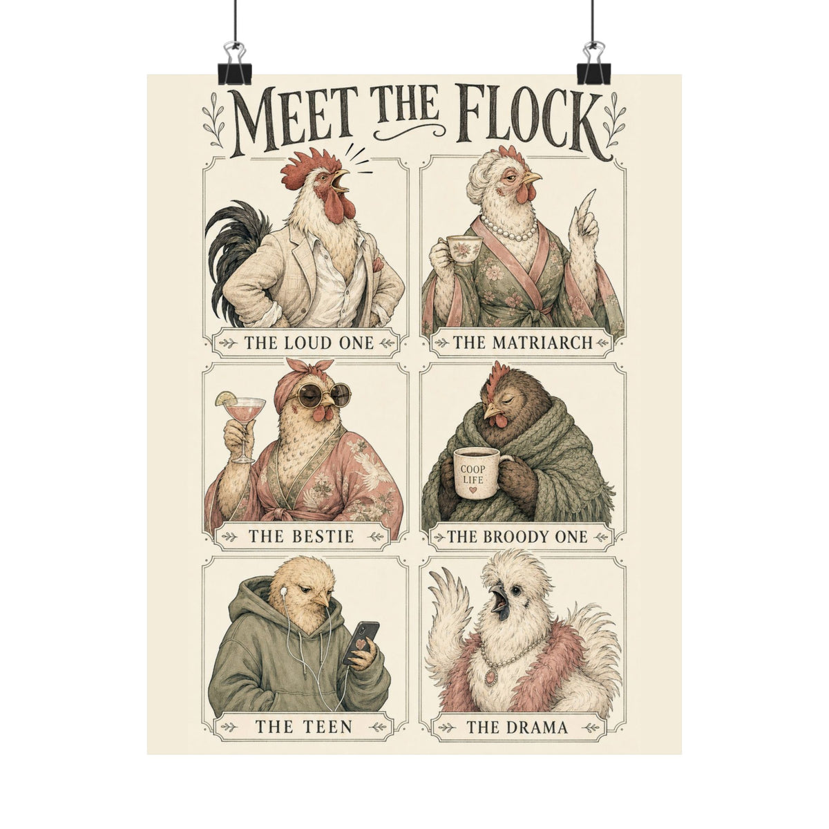 Meet the Flock — Matte Poster