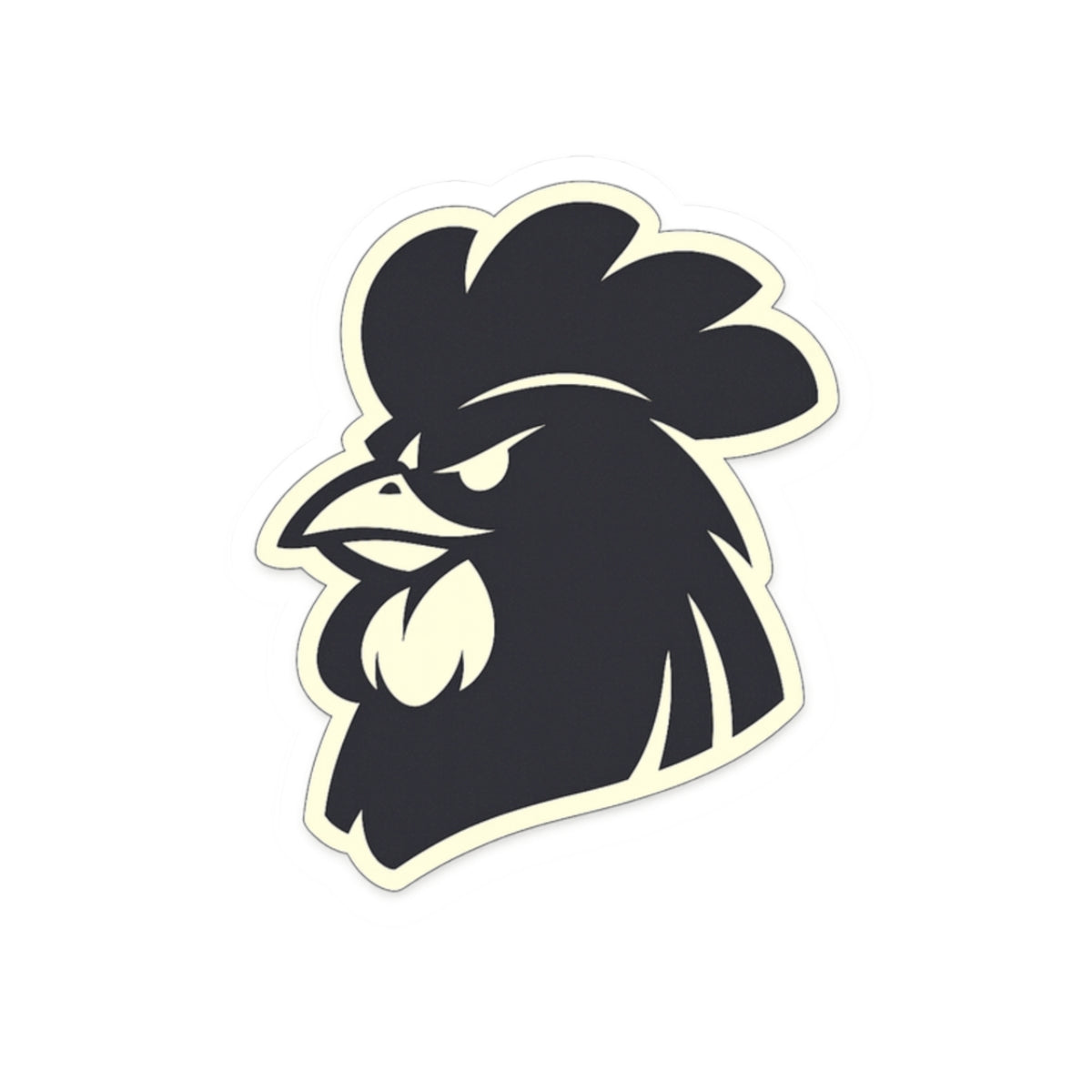 Rooster Head Icon Sticker