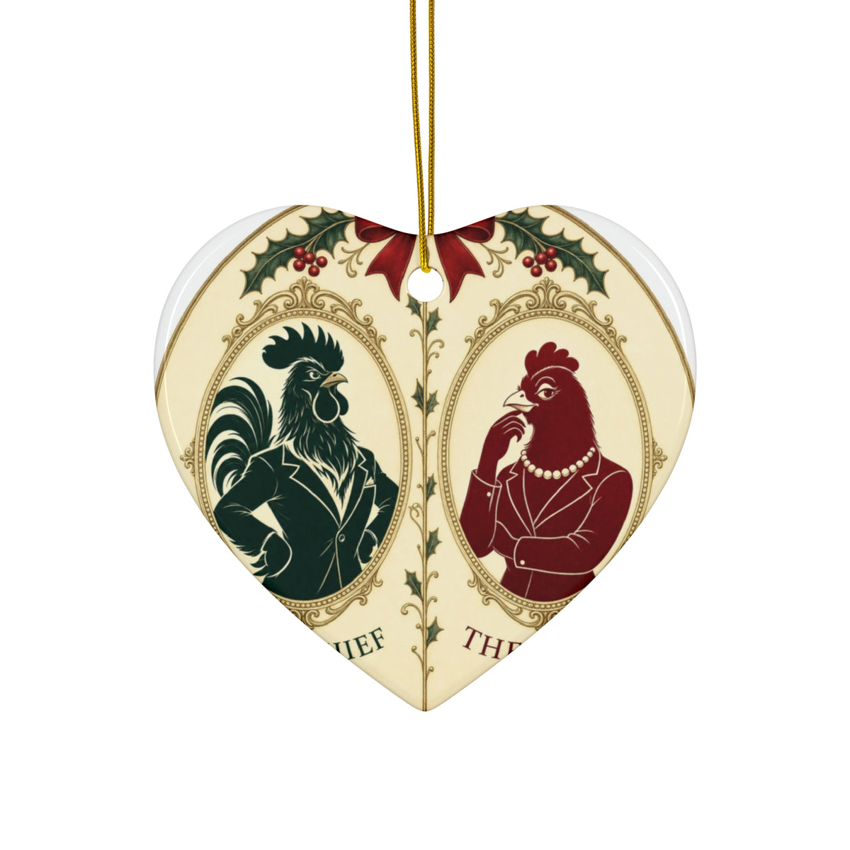 The Chief & The Boss — Ornament Pair