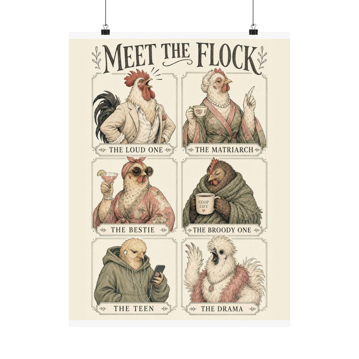 Meet the Flock — Matte Poster