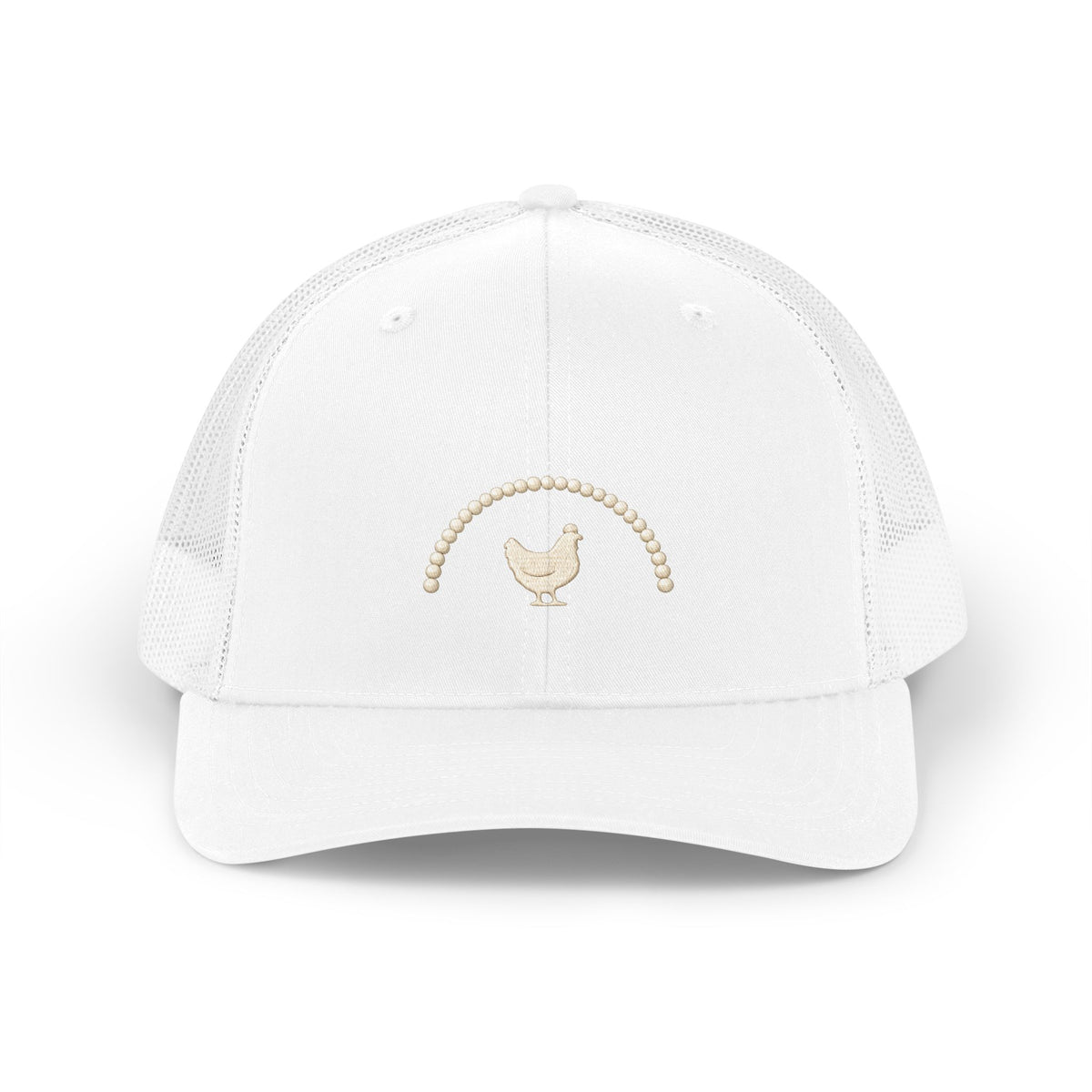 Hen with Pearls — Retro Trucker Hat