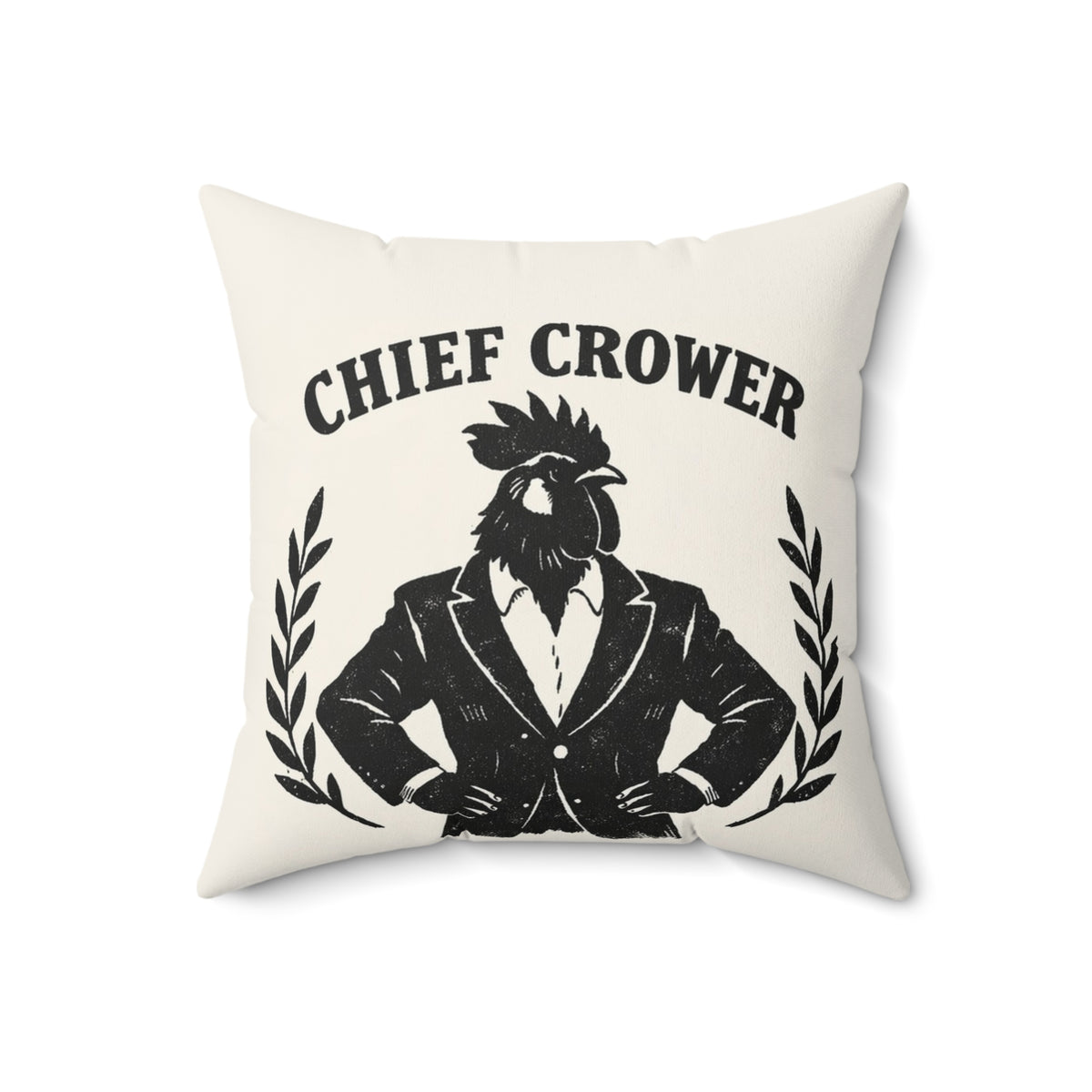 Chief Crower + Actual Boss — Throw Pillow