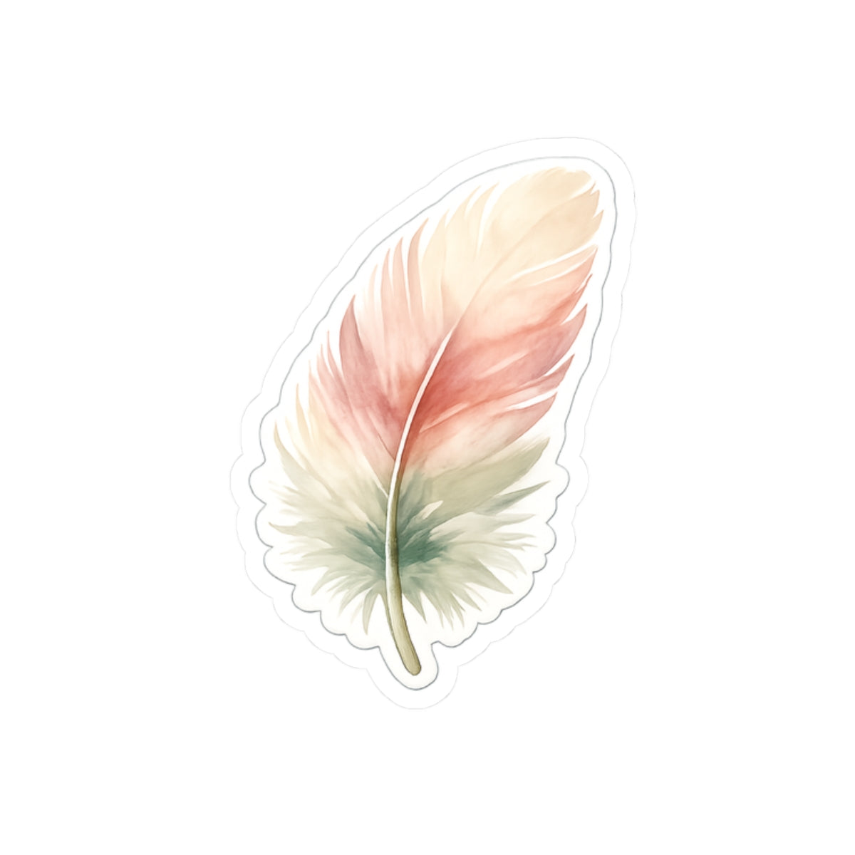 Feather Watercolor Sticker