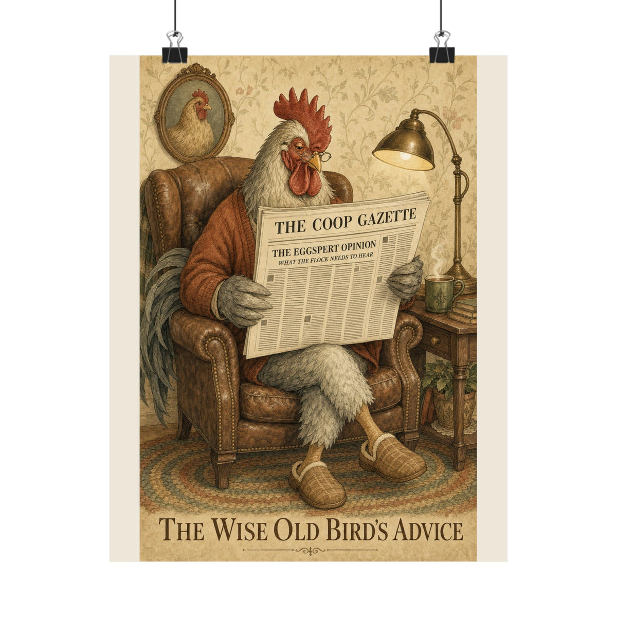 The Wise Old Bird's Advice — Matte Poster