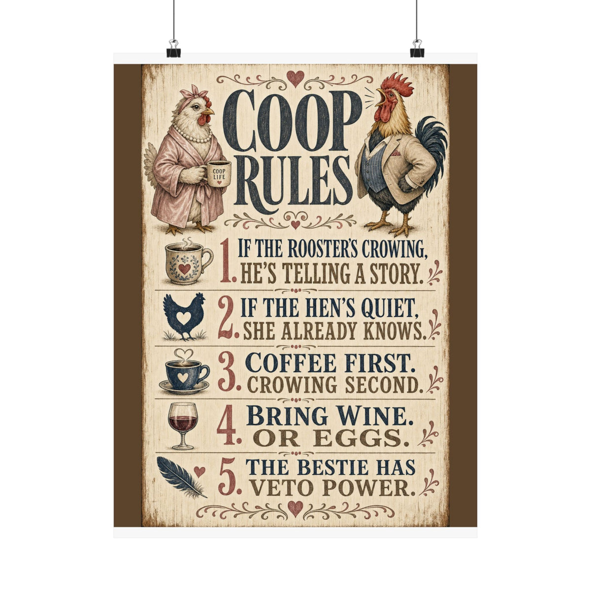 Coop Rules — Matte Poster