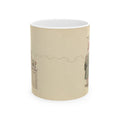 He Crows. I Coffee. We Manage. — Ceramic Mug