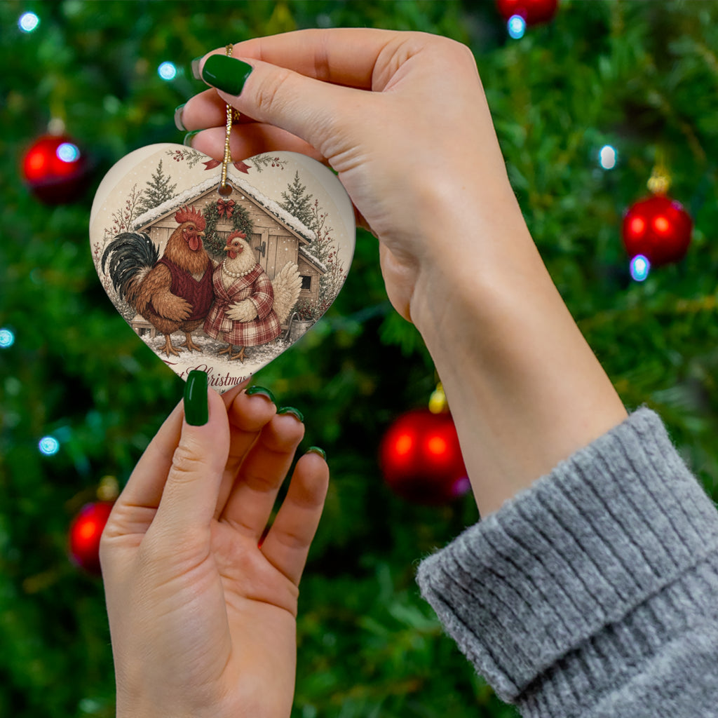 Our First Christmas in the Coop — Ceramic Ornament